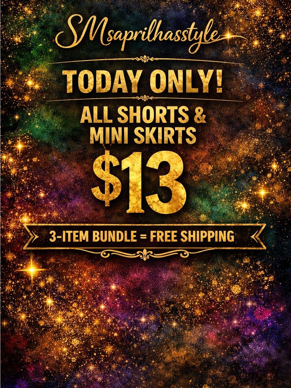 Gold Promotional Graphic Print